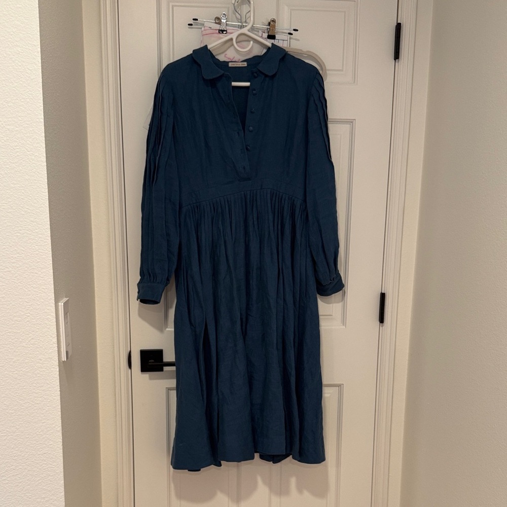Little women atelier Beth dress in denim blue, size S/M